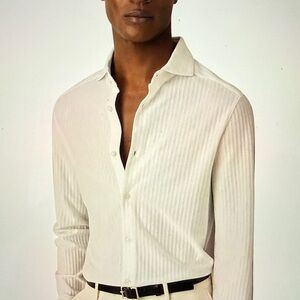 Reiss Men's Classic White Dress Shirt